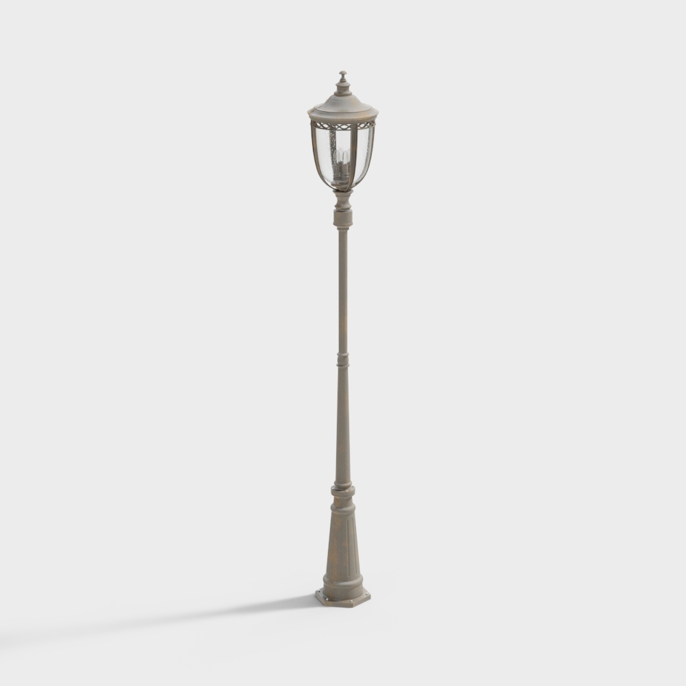 Simple European landscape street light