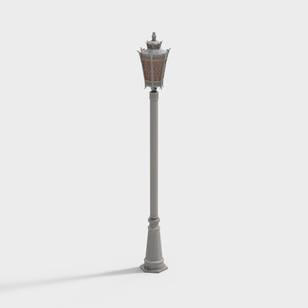Simple European landscape street light
