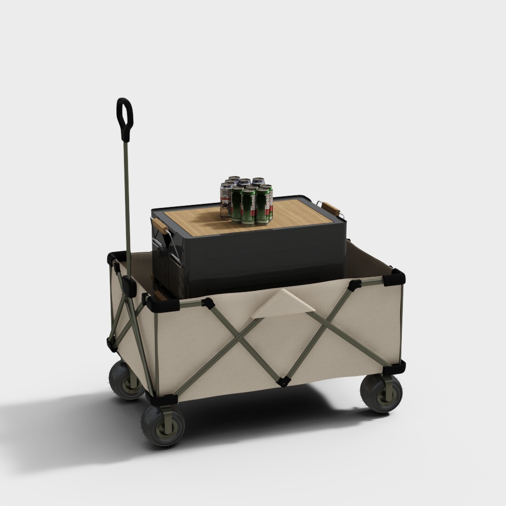 Modern outdoor beach camping trolley