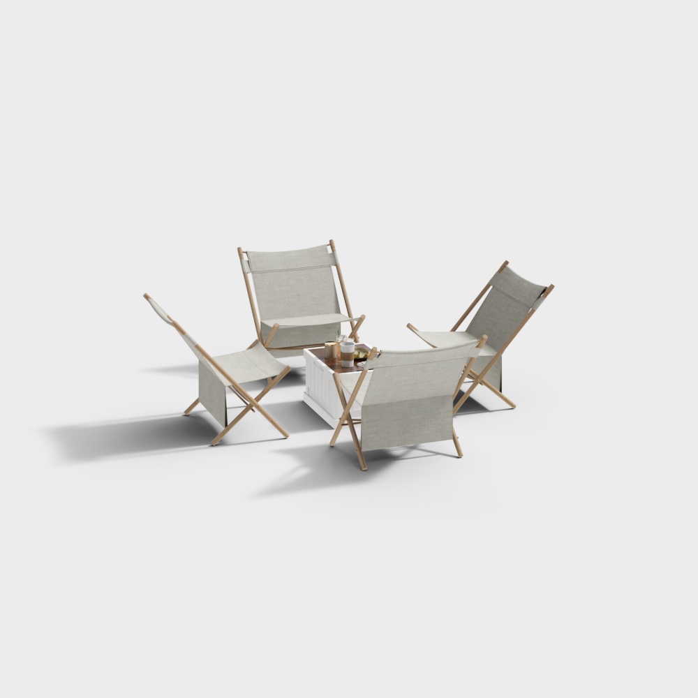 現代戶外沙灘露營休閒桌椅