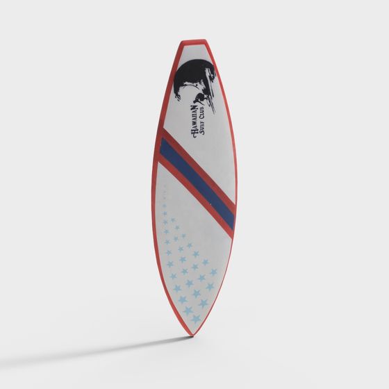 Hawaiian Surfboard 3D model