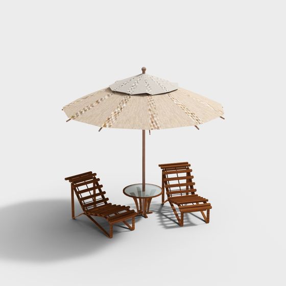 현대 해변 야외 선반이 있는 안락 의자