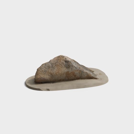 Detailed Low-Poly 3D Rock Model for Design Projects