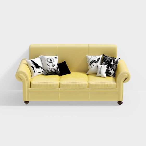 Lemon Twist 3D model Sofa