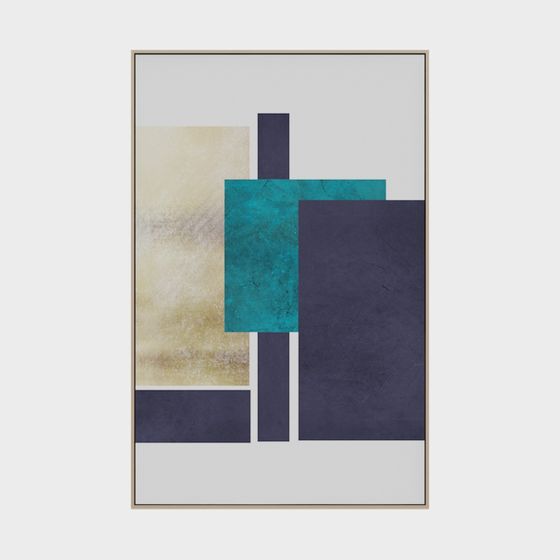 Stylish Abstract Geometric Frame 3D model