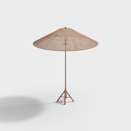 Bamboo Umbrella Stand 3D model