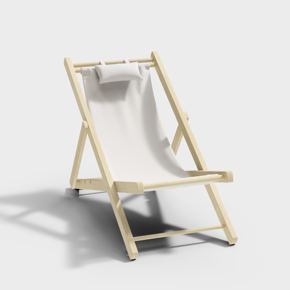 Chaise longue extérieure de plage d'été