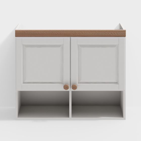 Elegant Urban Storage Cabinet 3D model for Modern Spaces