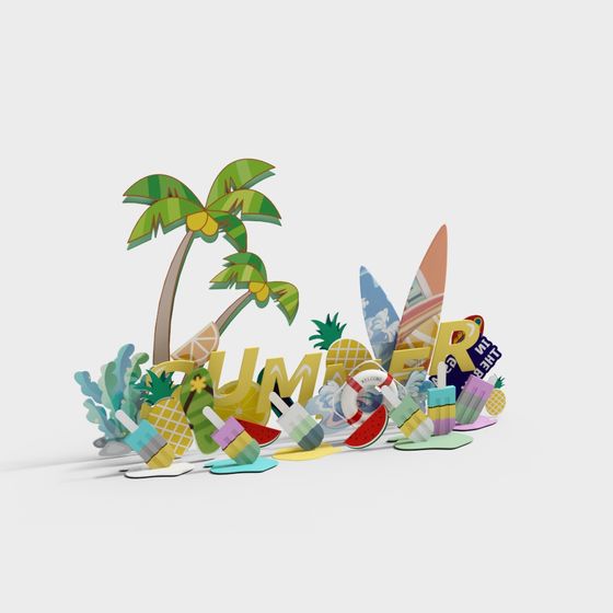 Summer Vibes 3D model