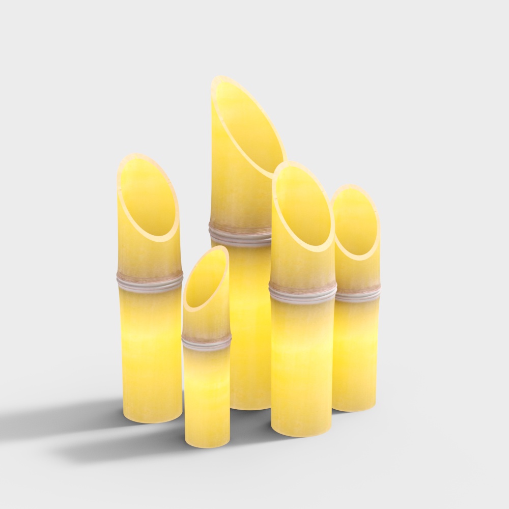 Modern outdoor bamboo downlights