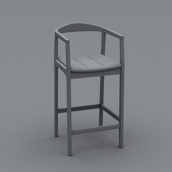 Urban Casual Bar Stool 3D model