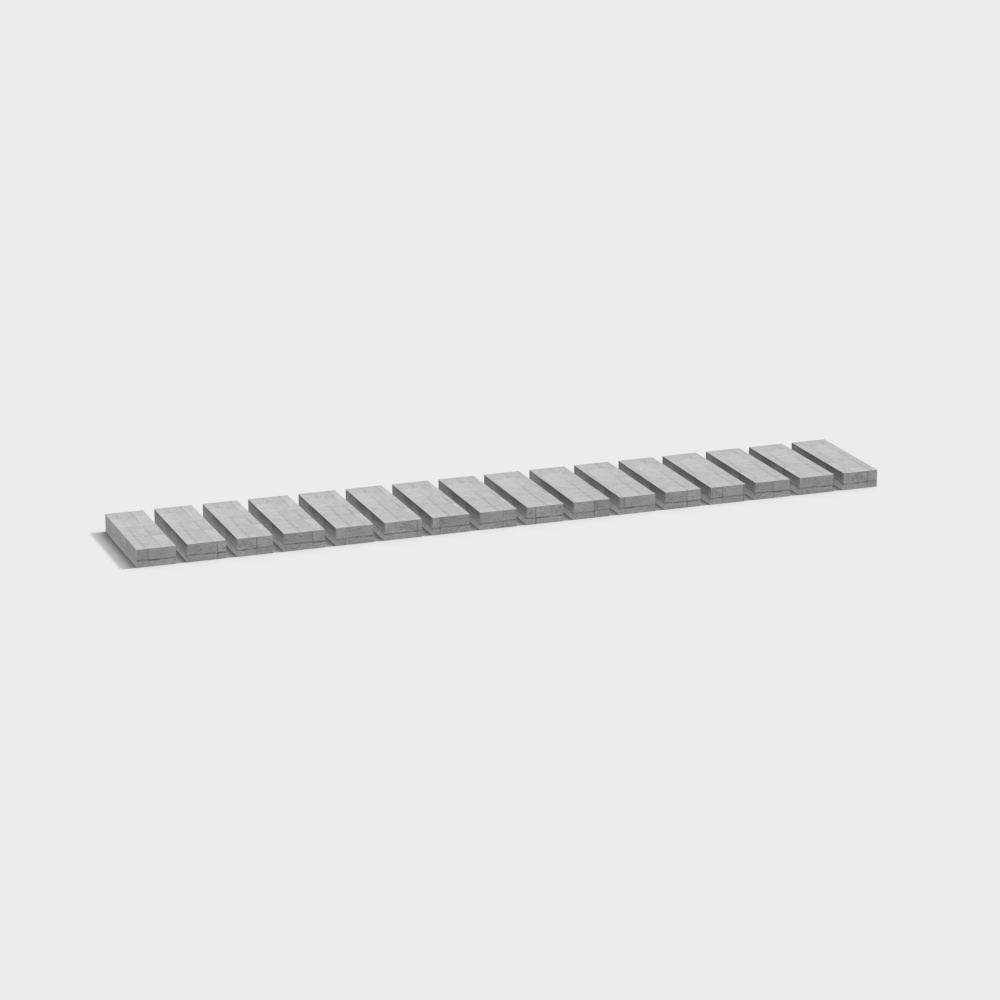 Low Poly Concrete Block 3D model for Modern Design