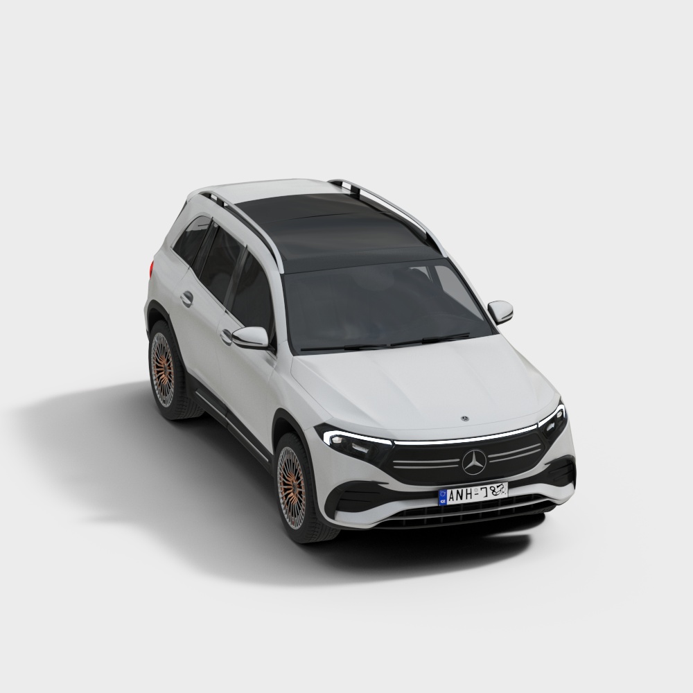 Stylish Low-Poly Mercedes-Benz SUV 3D model