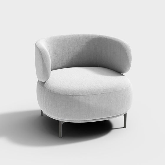 Cozy Curves Sofa Chair 3D model