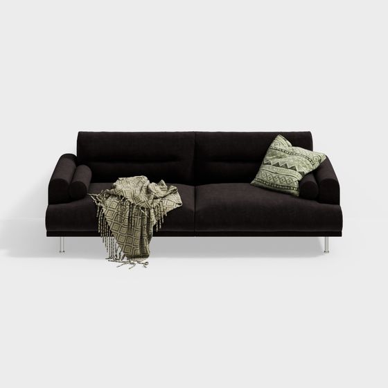Modern Minimalist 3D Sofa Model