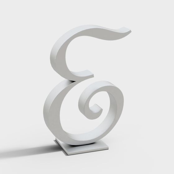 Sculpted Scroll 3D model for Creative Projects