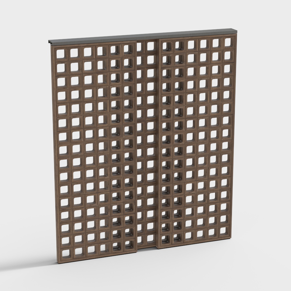 Courtyard partition guardrail