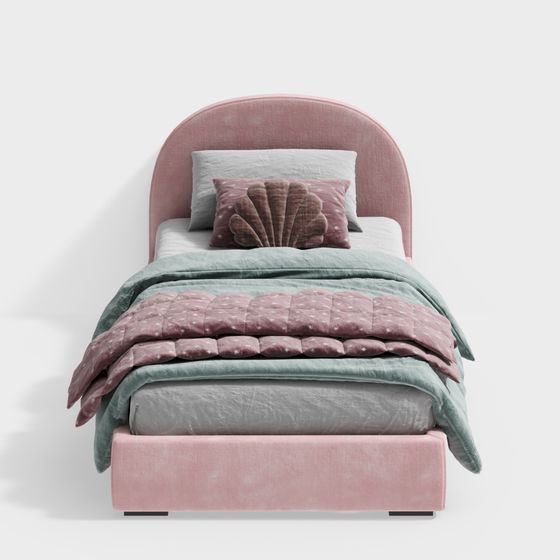 Cozy Retreat Bed 3D model