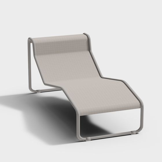 Modern Minimalist Lounge Chair 3D model