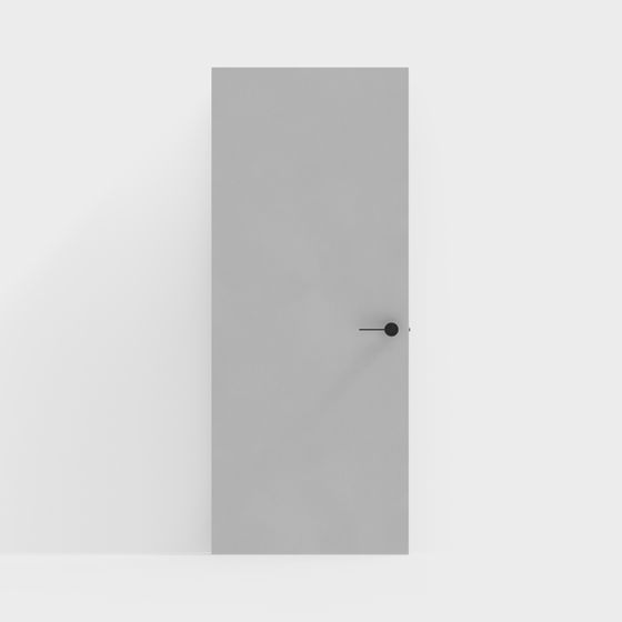 Minimalist Gray Interior Door 3D model