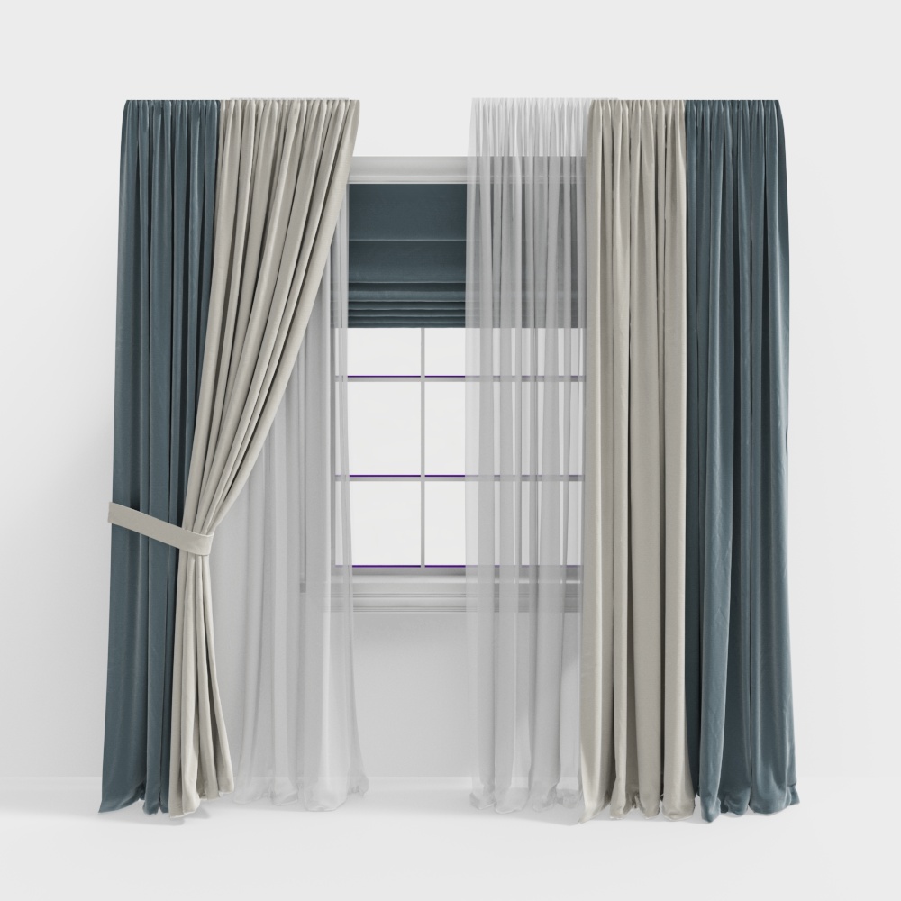 Luxury bedroom curtains
