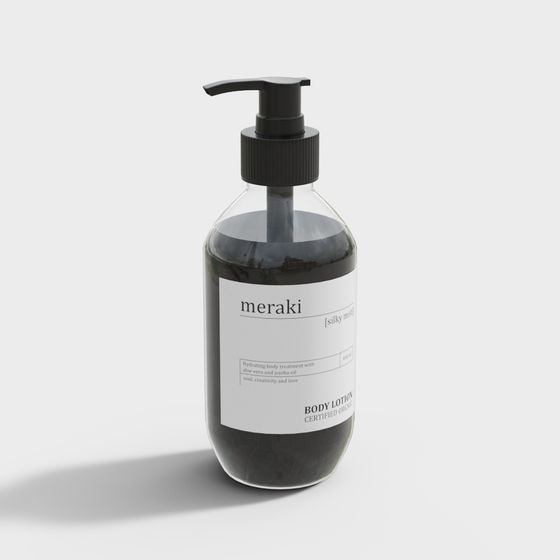 Meraki Body Lotion Pump Bottle 3D model