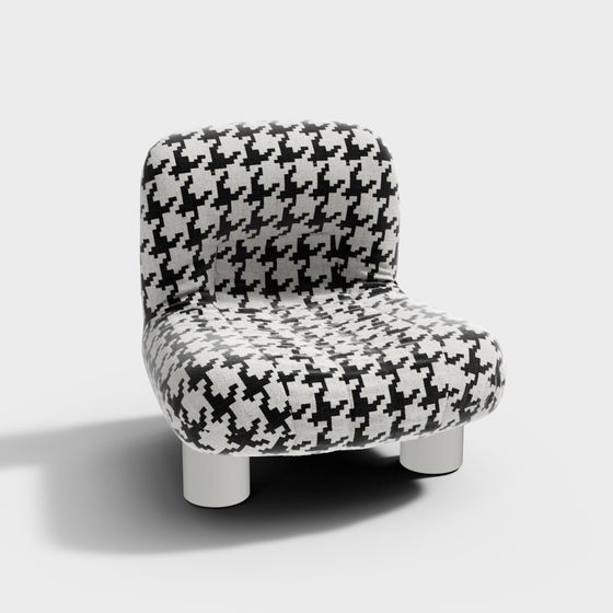 Unique Low-Poly Small Sofa 3D model