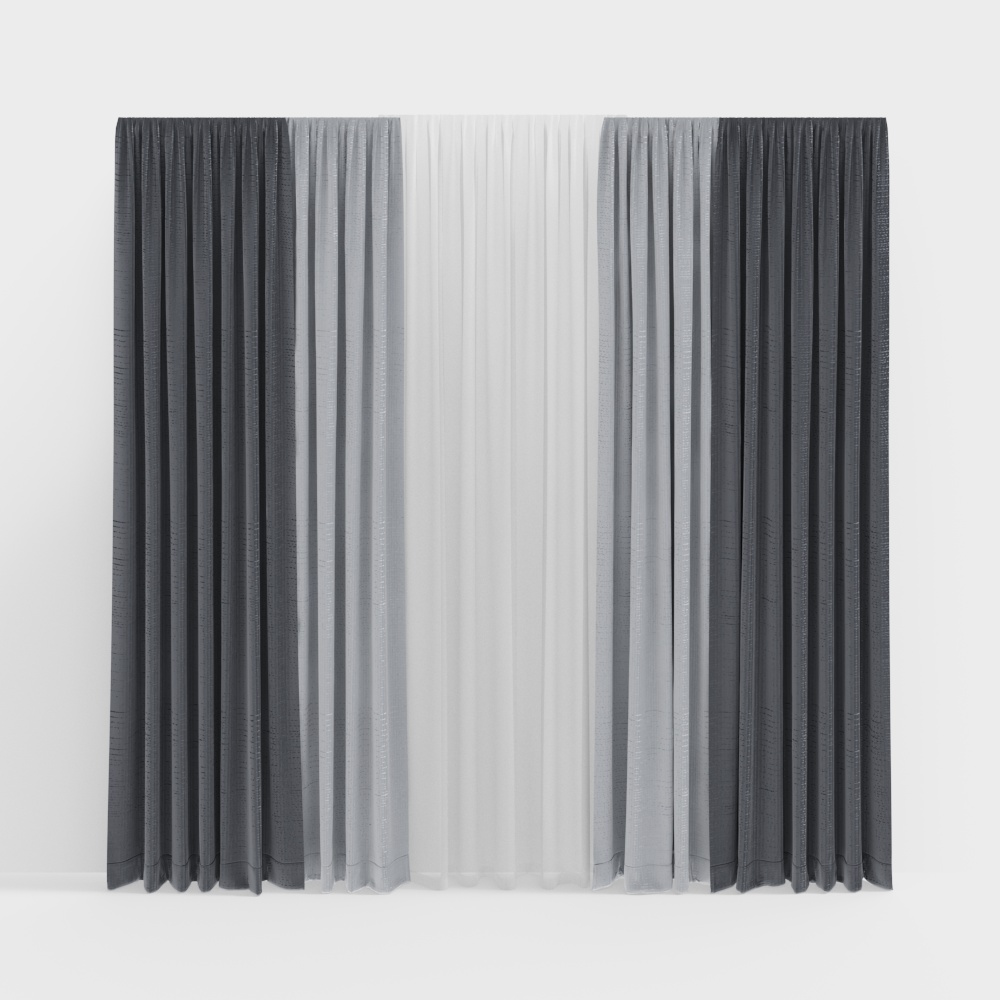 Minimalist bedroom curtains