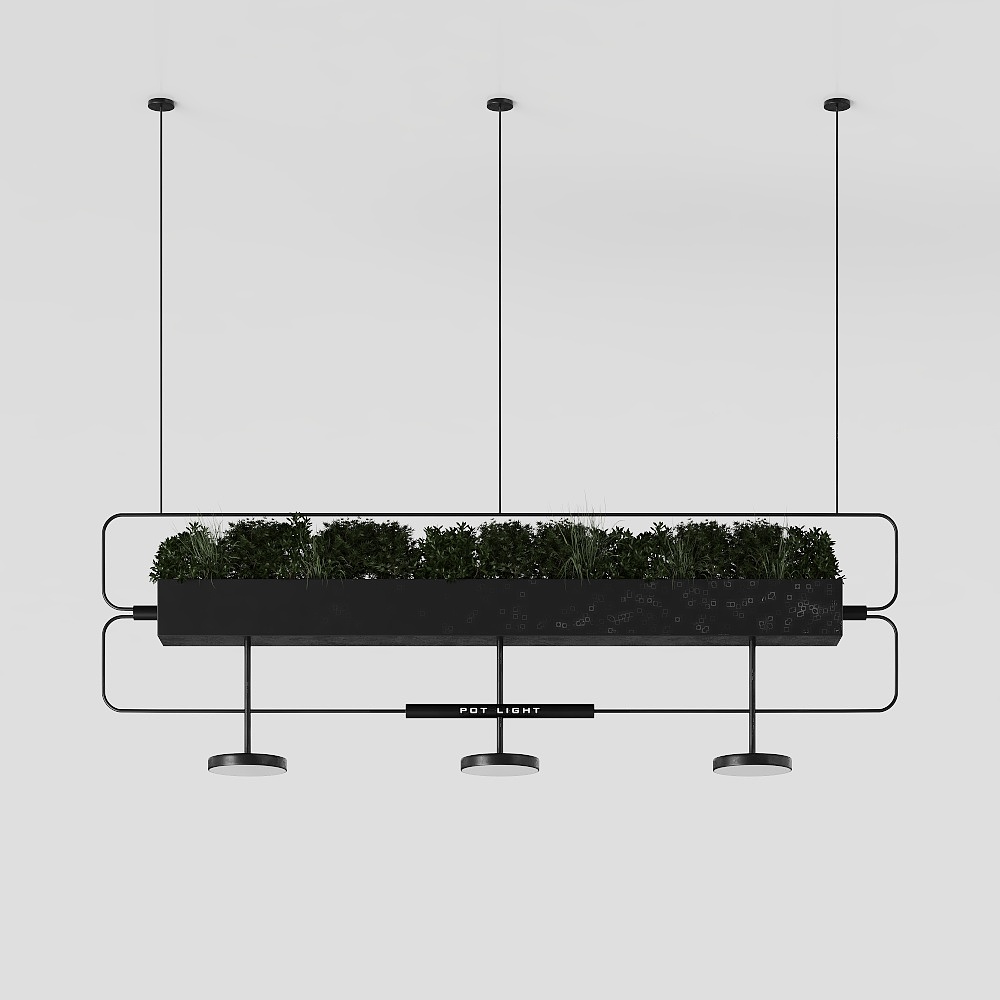 Modern outdoor green plant pendant lights