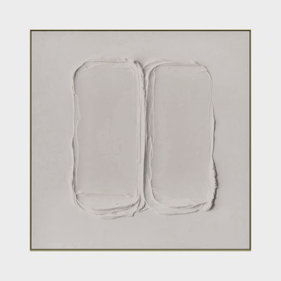 Minimalist Dual Shoe Silhouette 3D model