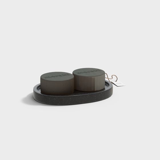 Minimalist Tray Set 3D model for Creative Projects