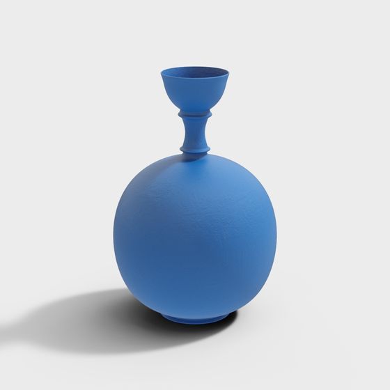 Blue Sphere Flask 3D model