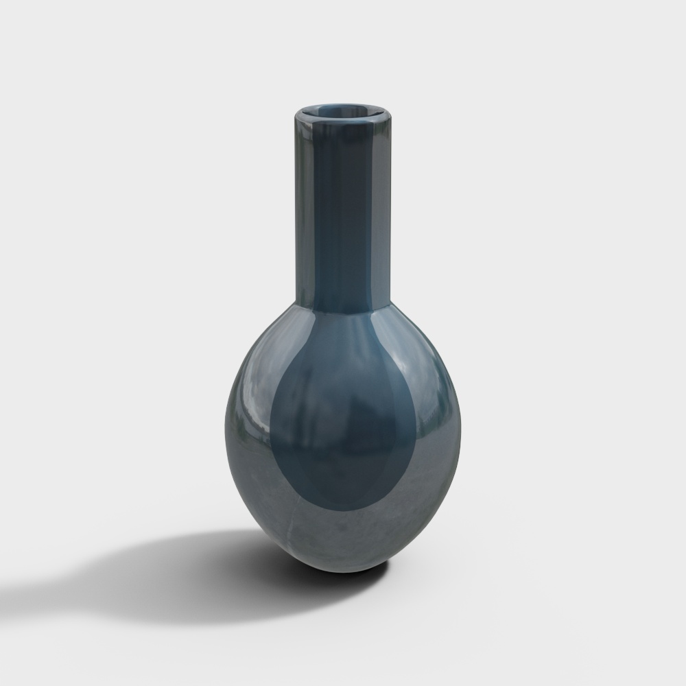 Modern blue vase