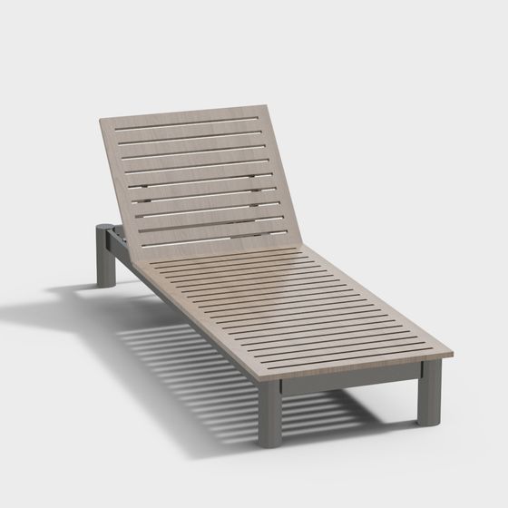 Low-Poly Lounge Chair 3D model for Summer Vibes