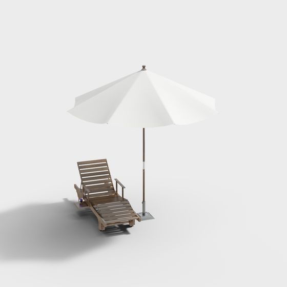 Beach Retreat Lounge 3D model