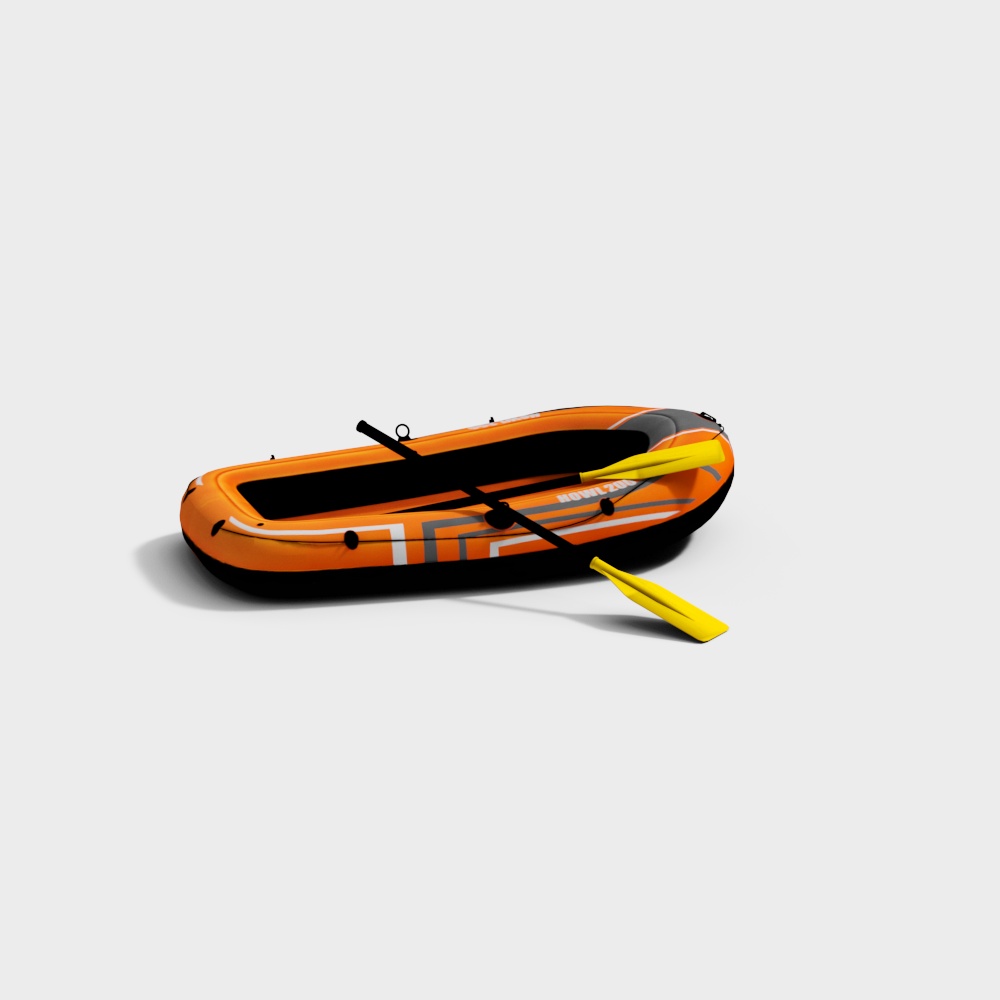 Vibrant Inflatable Kayak 3D model