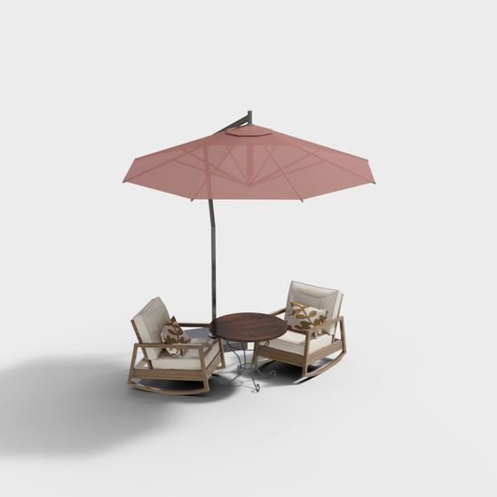 Cozy Patio Set 3D model