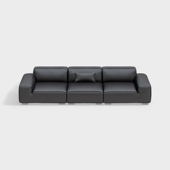 Elegant Low Poly Modern Sofa 3D model