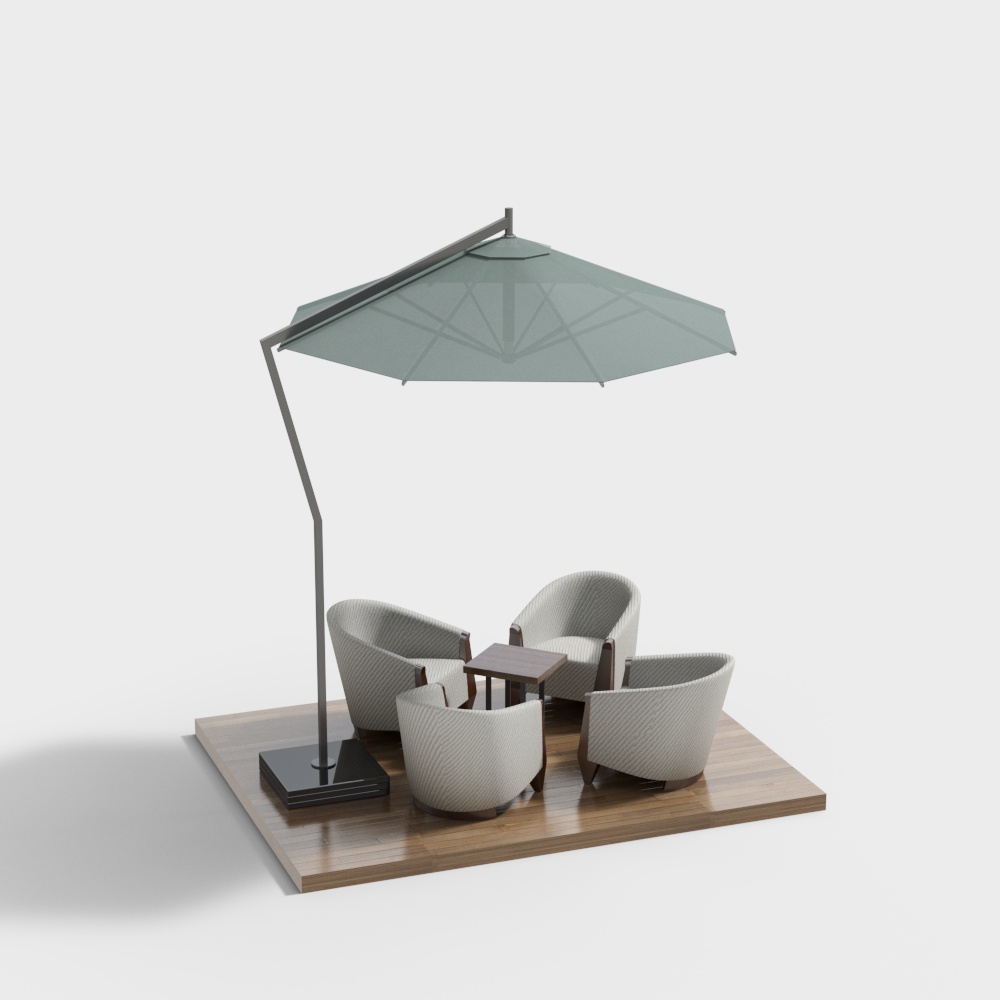 Modern outdoor leisure umbrella seat
