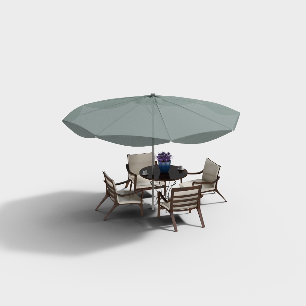 Modern outdoor leisure umbrella seat