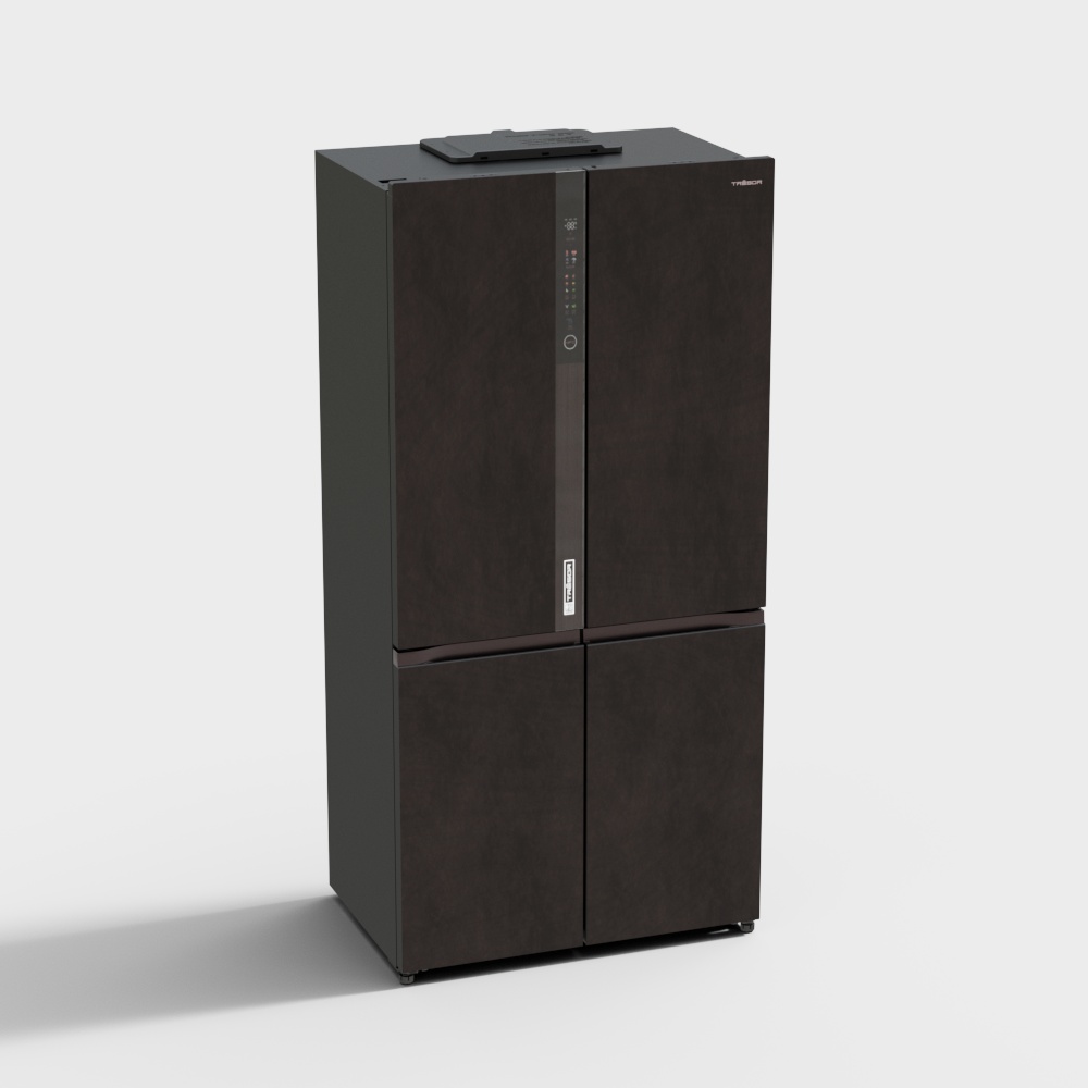Elegant Low-Poly Refrigerator 3D model for Modern Homes
