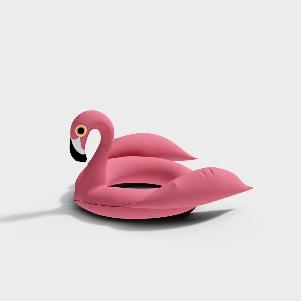 Inflatable swimming ring for children's cartoon flamingos