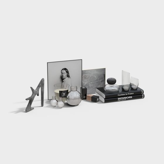 Minimalist Detailed 3D Model for Contemporary Interiors