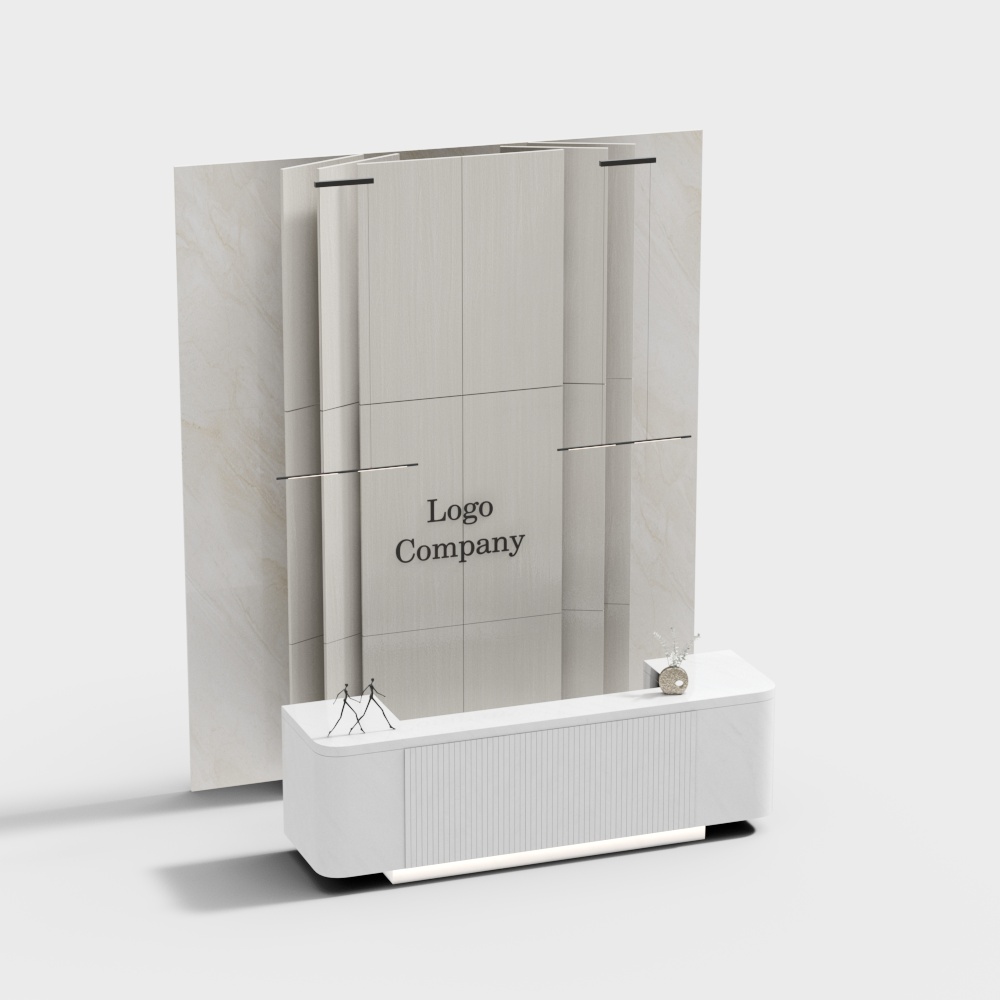 Modern indoor front desk