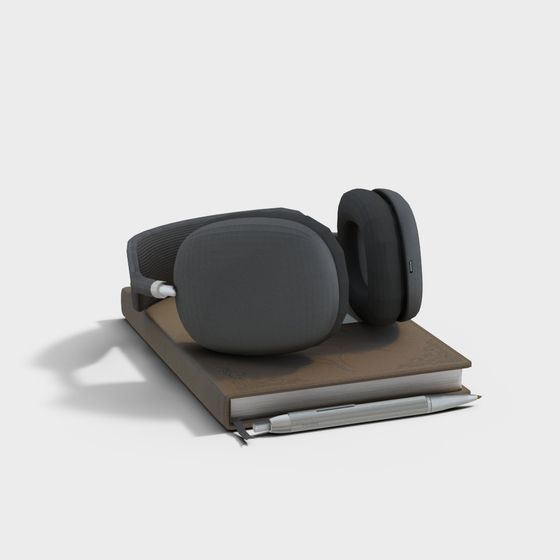 Low-Polygon 3D Headphones Model