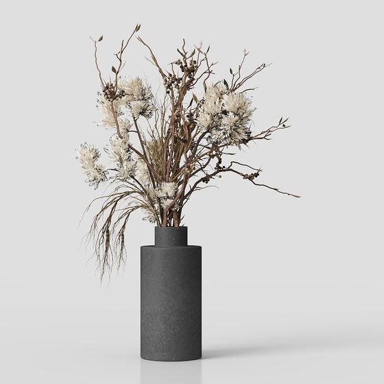 Artistic Winter Bouquet 3D model