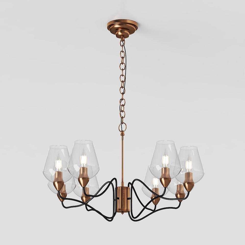 American style living room chandelier