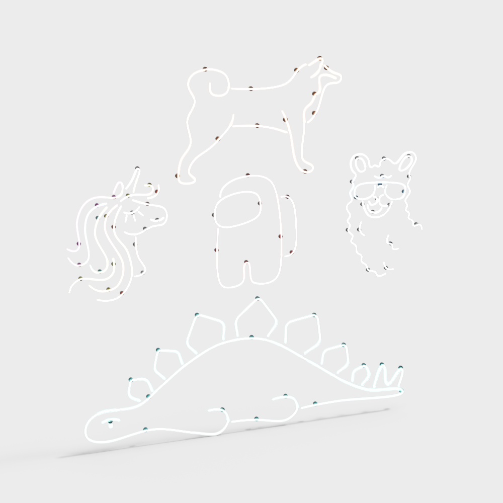 Minimalist outdoor decorative lights