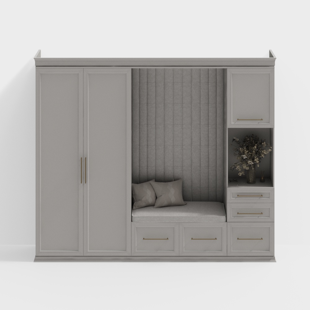 European style bedroom wardrobe