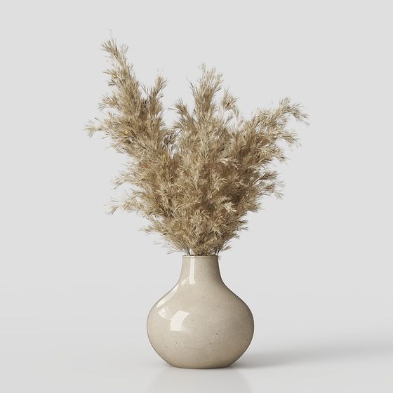 Rustic Hay Vase 3D model